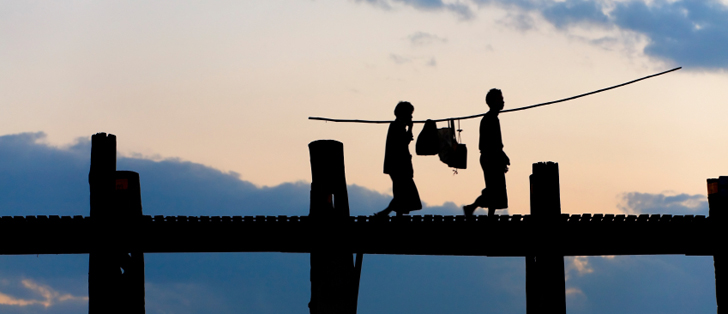 U Bein Bridge, Mandalay